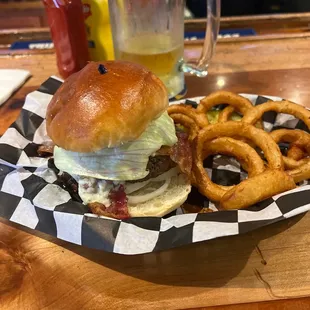 Blue Cheese on Bleu Burger