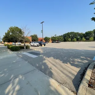 Parking lot in rear
