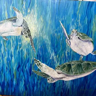 Just one of many gorgeous acrylic artworks by CTAC artist Sandra Baker-Hinton