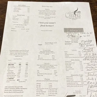 Menu.