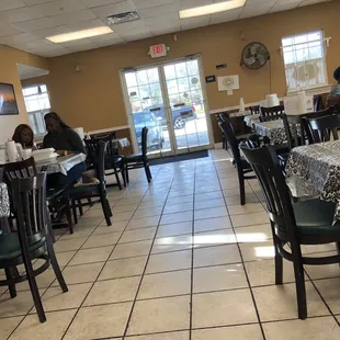 the interior of the restaurant