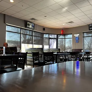 View of the dining area.