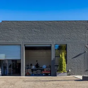 the outside of the building