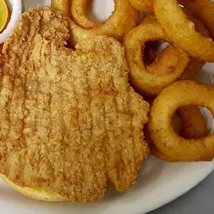 Tenderloin and onion rings