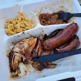 Almost devoured 2 Meat combo, too full to finish!!!