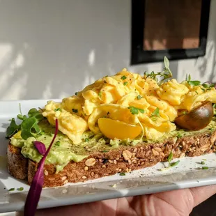 Avocado Toast with Soft Scramble