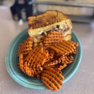 Grilled Louie with Sweet potato fries