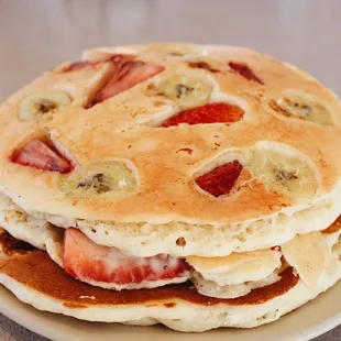 Strawberry Banana Pancakes