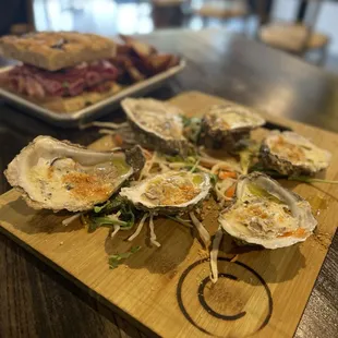Grilled oysters