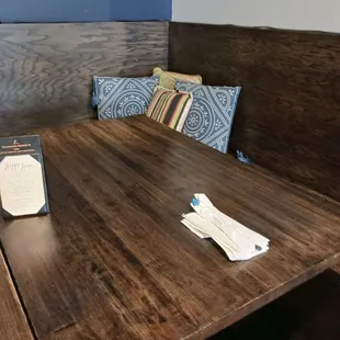 Cozy back table
