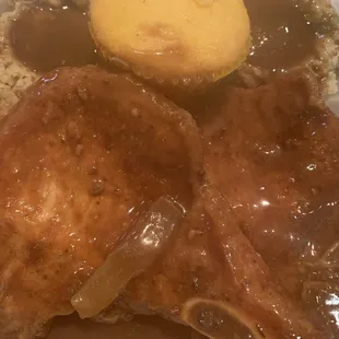 Smothered pork chops