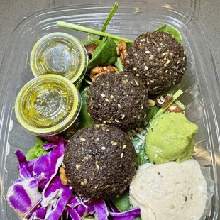 a meal in a plastic container