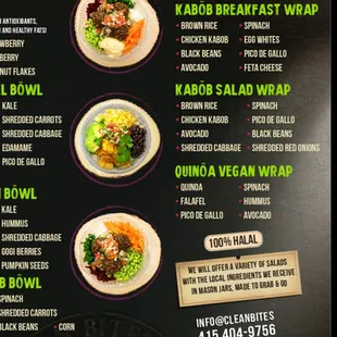 ramen and noodles, menu