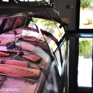 interior, sushi and sashimi