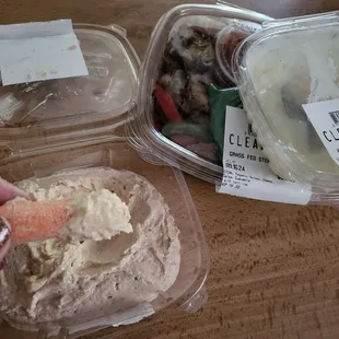 Hummus, Garlic Sauce, Fajita Meal