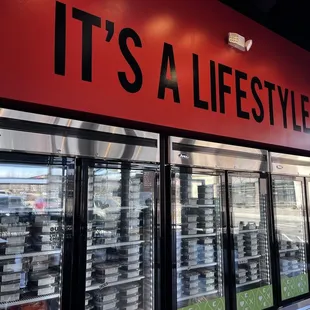 Frozen takeout meals.