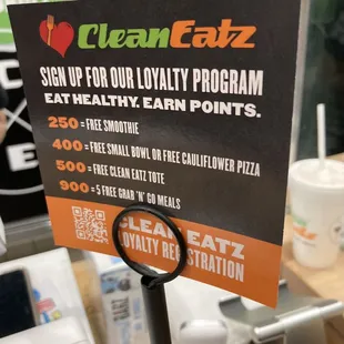 a sign for a healthy program