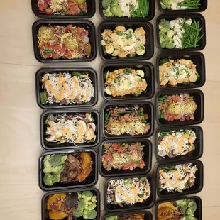 21 meals pre-ordered, low carb
