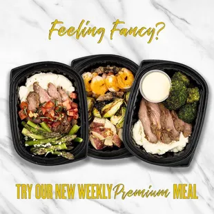 Weekly meal-prep meals, a
dine-in/take-out cafe, and grab-n-go meals.