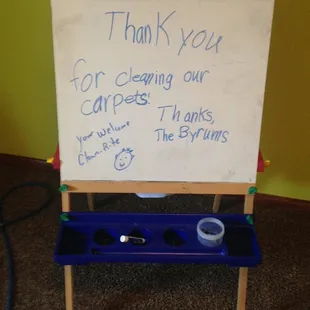 EVEN CHILDREN LOVE CLEAN CARPETS