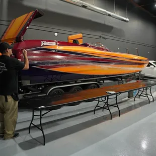 This amazing boat a 09 DCB F29 got a full PPF treatment, along with our longest lasting  ceramic coat.