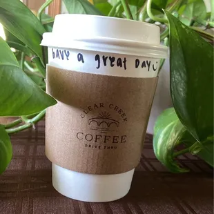 12 oz latte with chocolate and caramel