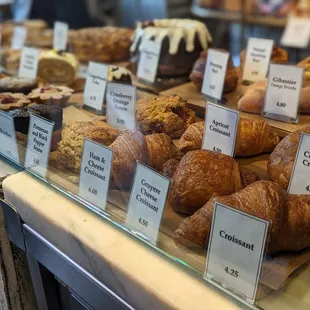 a variety of baked goods