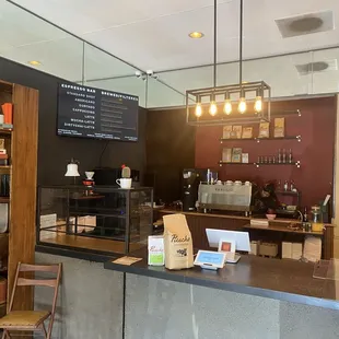 Behind the counter
