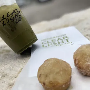 Matcha Lemonade and some goods to keep your energy, mind, &amp; body thriving on the salado creek greenway!