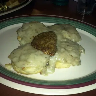 Biscuits & Gravy Open Faced