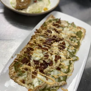 a plate of food on a table