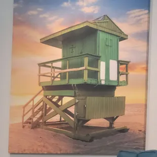 Artwork in the dining room