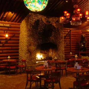 Fireplace area