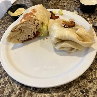 Turkey and bacon wrap
