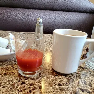 Bonus juice at breakfast