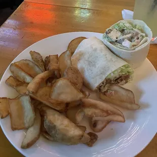 Cilantro chicken wrap
