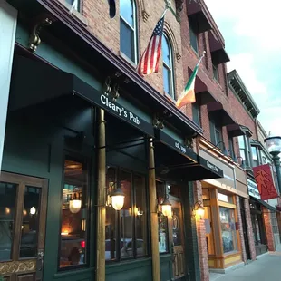 the outside of the building