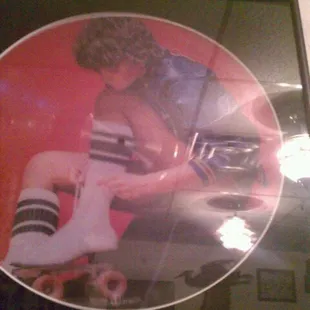 First impressions are everything. This picture disk is one of many that make up the decour here.