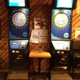 two arcade machines