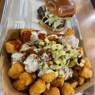 Got Goat and Loaded Tots