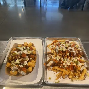 Chicken Loaded Fries Loaded Tots