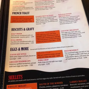 Breakfast Menu