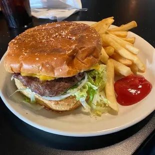 Cheeseburger and Fries