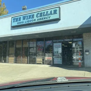 the front of the building