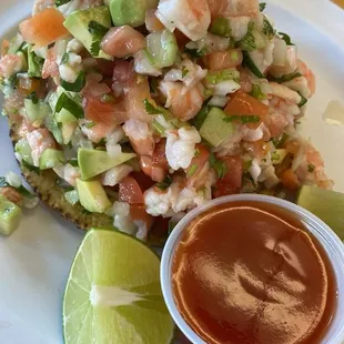 Shrimp Ceviche Tostada