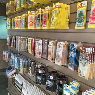 There are lots of air freshener options for sale inside. The lowest price I see is $1.49.