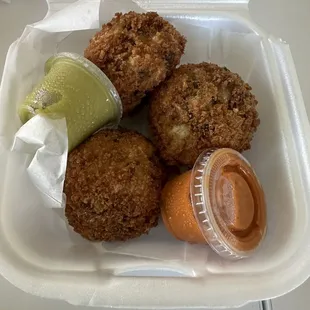 Loved these tasty appetizers, chile relleno balls! Came highly recommended by a good friend of mine (DG).