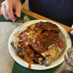 Chicken ' ribs combo