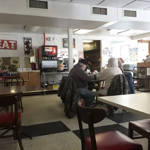 people sitting at tables