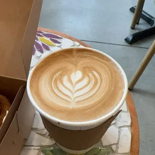 Raspberry chocolate latte